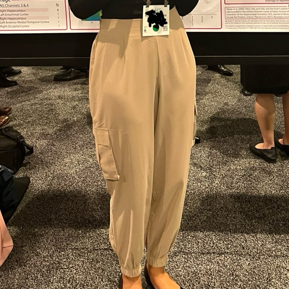 Superdown Tan Jogger-Style Trousers